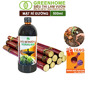 Mua Mật Rỉ Đường Greenhome  HK  Chai 500ml  Phân Bón Hữu Cơ  Ủ Dịch Chuối  Nuôi Cấy Vi Sinh  Ủ Phân