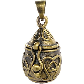 Vintage Coppe Cremation Ashes Urn Holder Copper Necklace Pendant Cremation Memorial Jewelry Keepsake
