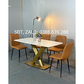 Mua Sỉ Ghế Bàn Ăn Chân Sắt Bọc Da Nhập Khẩu Hot Trend New 2022