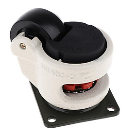 Nylon Alloy Wheel Leveling Caster with Square Top Plate