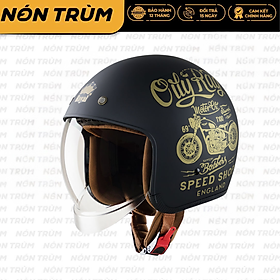 Mũ bảo hiểm Royal kính âm M139 tem V5 đen