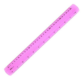 Bộ 2 Thước Kẻ Deli 30Cm Màu - G00302 - Màu Hồng