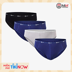 Combo 4 Quần Sịp Nam Quần Lót Nam Sợi Tre Mềm Mịn Siêu Thoáng Mát, Co Giãn 4 Chiều Cạp Nhỏ MRM FASHION ( Đen,2Xanh,Ghi)
