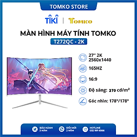 Màn hình máy tính T272QC 27 inch 2K full 4 viền 165HZ - Chất lượng cao