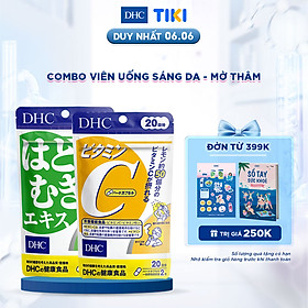Combo Viên uống DHC Sáng da - Mờ thâm (Adlay+VitaminC)