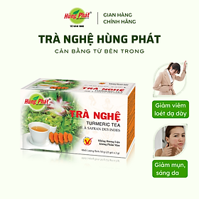 Hình ảnh Trà Nghệ Túi Lọc Hùng Phát Giảm Đau Dạ Dày Tăng Cường Sức Khỏe Hệ Tiêu Hóa Hộp 25 Gói