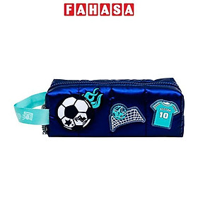 Bóp Viết Thể Thao Soccer Phối Hình Bóng Đá - Yescholar 9426 - Màu Xanh Dương