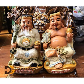 Mua Bộ thần tài  ông địa gốm sứ Bát Tràng S1