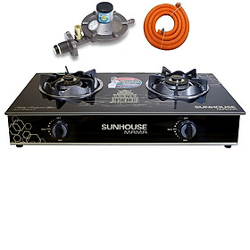 Mua Combo Bếp Gas Dương Kính Sunhouse MaMa MMBB0787B Kèm Van Dây - Chính Hãng
