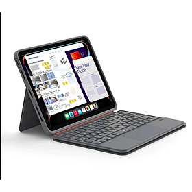 Case bao da bàn phím bluetooth V5.3 tích hợp trackpad / touchpad hiệu WIWU WK005 cho iPad Pro 11 M2 M3 M4 Pro 11 2020/21/22 Air 4/5/6/7 M2 M3 - Bàn phím từ tính nam châm tháo rời, tích hợp giá đỡ - Hàng nhập khẩu