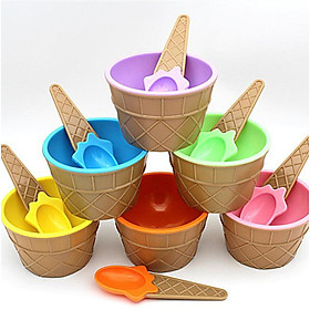 Siaonvr 6PC kids Ice Cream Bowls Ice cream Cup Couples Bowl Gifts Dessert