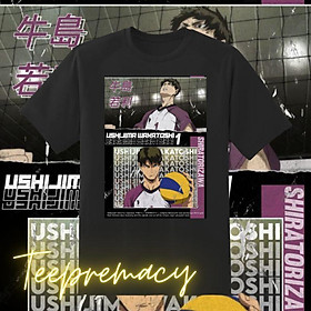 HOT Áo Phông Haikyuu - Ushijima Wakatoshi Graphic mẫu mới cực chât