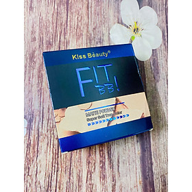 PhấnPhủ Fit BB Kiss Beauty 2 Tầng Kèm Mút, Siêu Mịn Tự Nhiên Kiềm Dầu Tốt Chắc Tay Hàn Quốc Cao Cấp