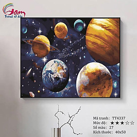 Mua Tranh tô màu theo số Gam không gian vũ trụ TT4337