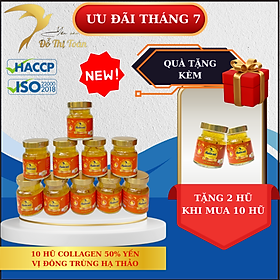 Hình ảnh [DTT] 10 hũ Yến Collagen 50% (Kèm 2 hũ) Yến Chưng Chọn Vị - Yến sào Đỗ Thị Toán