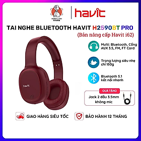 Mua Tai Nghe Chụp Tai Không Dây HAVIT H2590BT Pro Bluetooth 5.1 (Bản nâng cấp của Havit i62) Siêu nhẹ 150g  Driver 40mm  Gập Gọn 90 - Hàng chính hãng