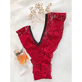 Hestia red - Set lót ren áo bra không gọng mút mỏng