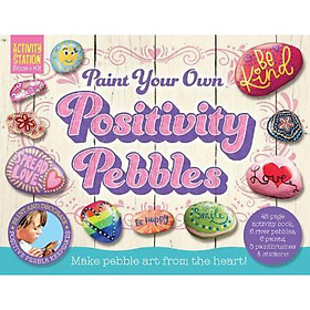 Hình ảnh sách Paint Your Own Positivity Pebbles (No glitter glue)