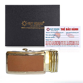 Đầu khóa da bò Huy Hoàng 3,5P đầu vàng màu vàng bò HT9134