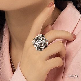 Nhẫn Nữ Bạc 925 Danny Jewelry Xi Bạch Kim Đính Đá CZ KI4GZ017