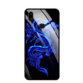 Ốp lưng kính cường lực cho điện thoại Samsung Galaxy A10S - 0270 DRADON02 - Hàng Chính Hãng