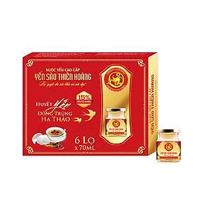 Combo 2 Hộp  Huyết Yến Đông Trùng Hạ Thảo  6 Lọ Hộp