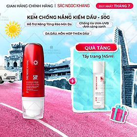 [Mới] Kem Chống Nắng Kiềm Dầu SẮC NGỌC KHANG 50g - bảo vệ toàn diện, kiểm soát bóng dầu hiệu quả