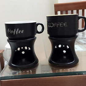 Mua Bếp  cốc hâm nóng cà phê sứ Bát Tràng