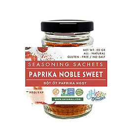 Ớt Bột Paprika Noble Sweet Hủ Thủy Tinh 50g