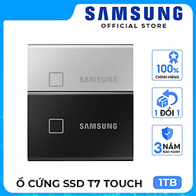 Mua Ổ cứng di động SSD Samsung T7 Touch Màu Đen USB Type C 3.2 Gen 2 - Hàng chính hãng