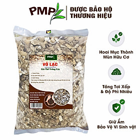 Giá thể vỏ lạc PMP phơi khô dập nhỏ để trộn đất, phủ bề mặt trồng cây 1Kg