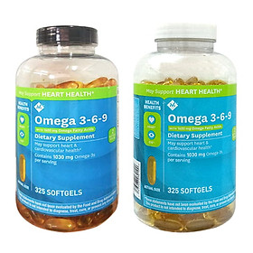 Viên Uống Dầu Cá Member s Mark Omega 369 Supports Heart Health Hộp 325v