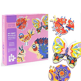 Mideer My 1st puzzle 6 in a box - các chủ đề