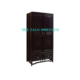 Tủ Quần Áo Gỗ 2 cửa 1000 * 630 * 2100mm Tiat - Hàng Nhập Khẩu