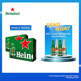 Thùng Bia Heineken 24 Lon Thường (330ml / Lon)