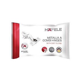 Bản lề giảm chấn hafele metalla a 110°, thép, lắp lọt lòng, cong nhiều - 493.03.025