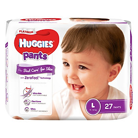 Tã Quần Siêu Cao Cấp Huggies Platinum L27 (27 Miếng)