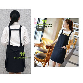 Mua Tạp dề chữ H dây đeo qua vai màu đen