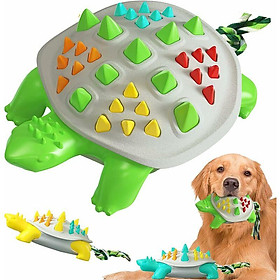 Đồ chơi nhai cho đồ chơi tương tác nhai hung dữ để nhàm chán chó giáo dục chó tương tác nhai răng chăm sóc răng con chó đánh răng màu xanh lá cây