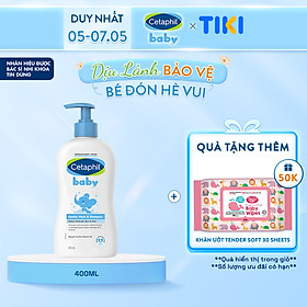 Sữa tắm gội dịu lành cho bé Cetaphil Baby Gentle Wash & Shampoo 400ml