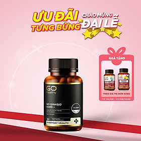 GO Ginkgo 9000+ 60 viên- Viên uống bổ não nhập khẩu chính hãng GO Healthy New Zealand