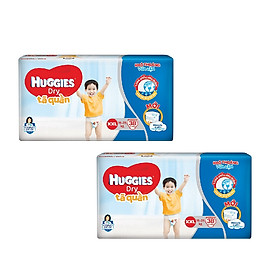 2 Gói Tã Quần Huggies Dry Gói Đại XXL38 (38 Miếng) - Bao Bì Mới