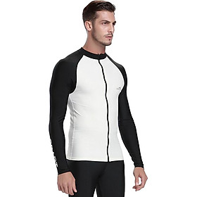 Áo Bơi Dài Tay Khóa Zipper Nam