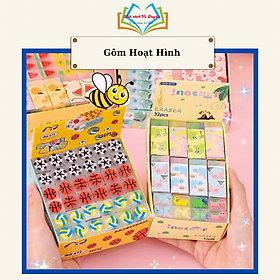 Gôm tẩy hoạt hình nhiều màu ngẫu nhiên 1 cục