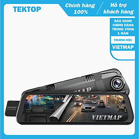Mua Camera hành trình VietMap G39  Full HD 1080p  màn hình gương điện tử  kết nối wifi  ghi hình ngày đêm siêu nét trước và sau xe ôtô  xe tải - Hàng chính hãng