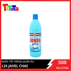 Nước tẩy trắng quần áo LIX Javel chai 550g