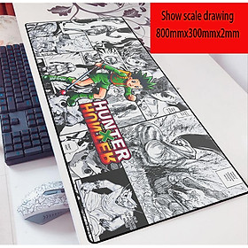 Anime Hunter X Hunter Miếng Lót Chuột 80X30 Game 2Mm MousePad Quá Khổ Bàn Phím Laptop Miếng Lót Bàn Cho Chơi Game - 700mmx300mmx2mm