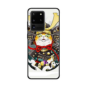 Ốp Lưng Dành Cho Samsung Galaxy S20 Ultra mẫu Mèo Samurai - Hàng Chính Hãng