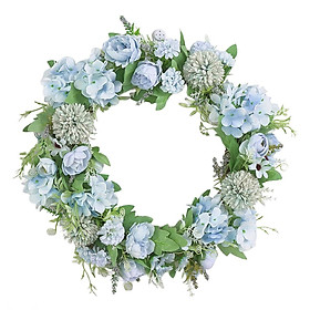 Artificial Peony Wreath Garland Hanging Ornament Flower for Front Door, Wall, Wedding, Home Décor
