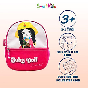 Balo mẫu giáo B.bag Toy Station-Baby Doll B-007 Hồng dành cho bé 3-5 tuổi